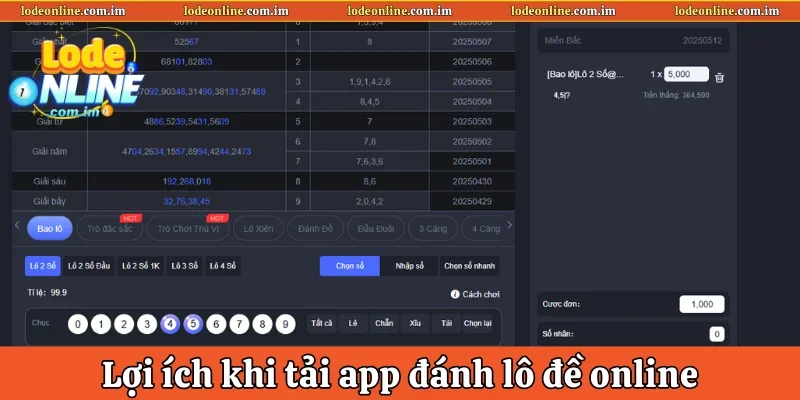 Lợi ích khi tải app đánh lô đề online